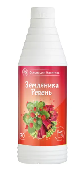 PS Земляника-Ревень, основа для напитков, 1 кг